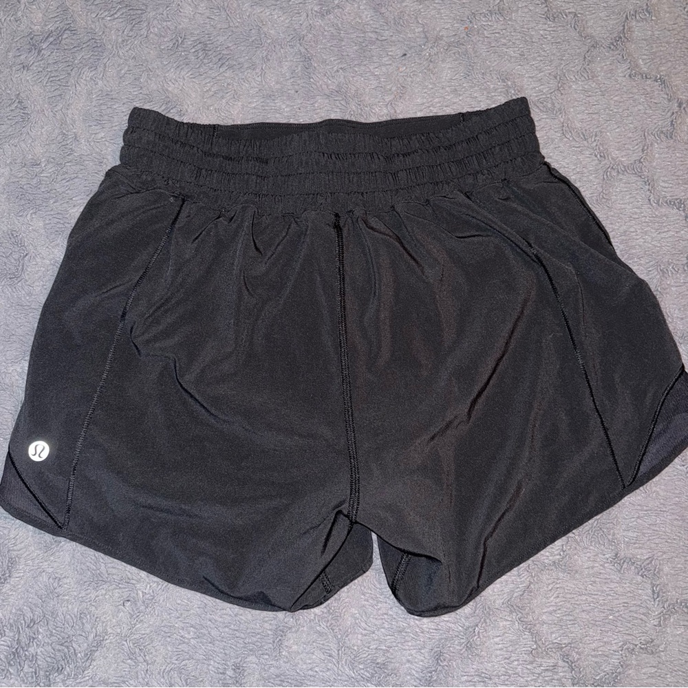 STILL FOR SALE - Lululemon Black Athletic Super Shorts - Picture 2 of 5